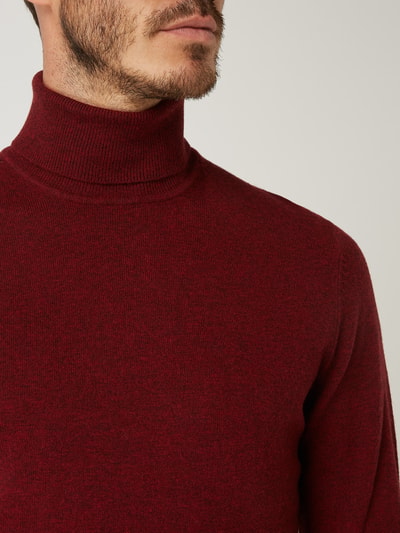 MCNEAL Rollkragenpullover mit Kaschmir-Anteil (bordeaux melange 