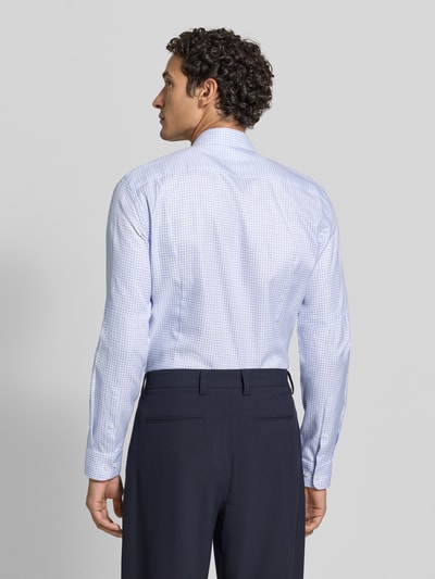 Jake*s Slim Fit Businesshemd aus reiner Baumwolle Hellblau 5