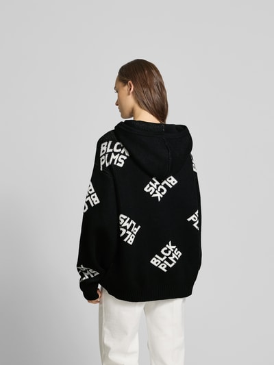 black palms Oversized Hoodie mit Kapuze Black 5