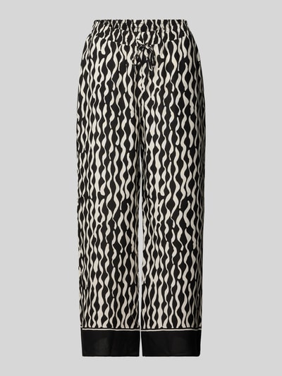 OPUS Relaxed Fit Culotte aus reiner Viskose Modell 'Marou motion' Black 1