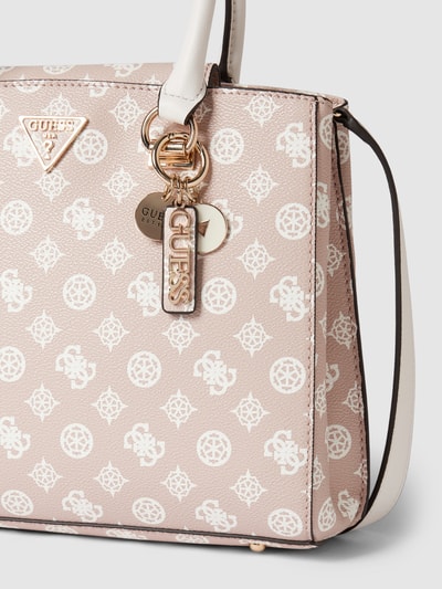 Guess Handtasche mit Allover-Muster Modell 'NOELLE' Rosa 3