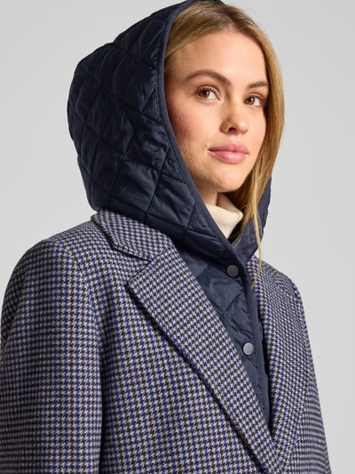 Jake*s Casual Regular fit lange jas met wol en reverskraag Middengrijs gemêleerd - 3