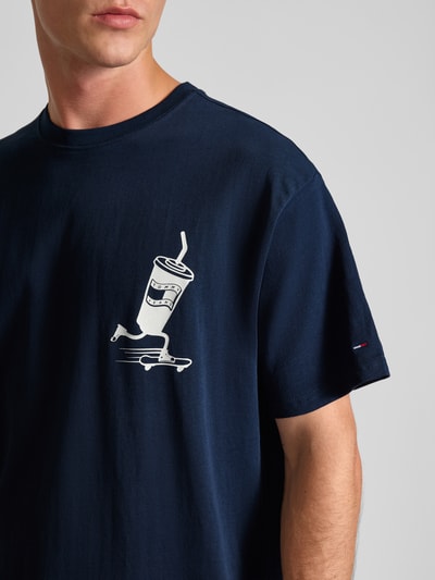 Tommy Jeans Regular fit T-shirt van puur katoen Marineblauw - 3