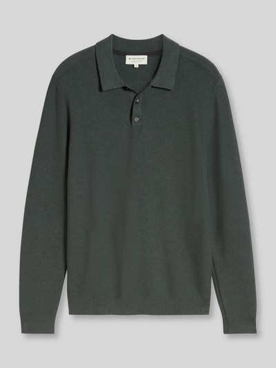 Tom Tailor Regular Fit Pullover mit Strukturstrick aus reiner Baumwolle Oliv 2
