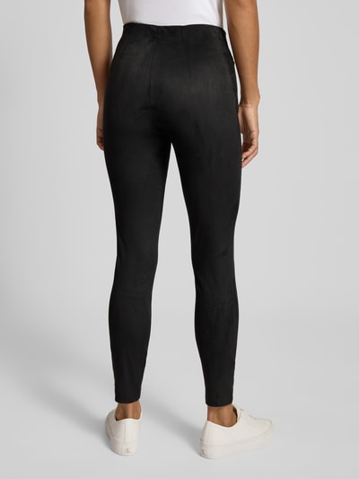 Only Slim fit legging in suèdelook, model 'ANGALI LIFE' Zwart - 4
