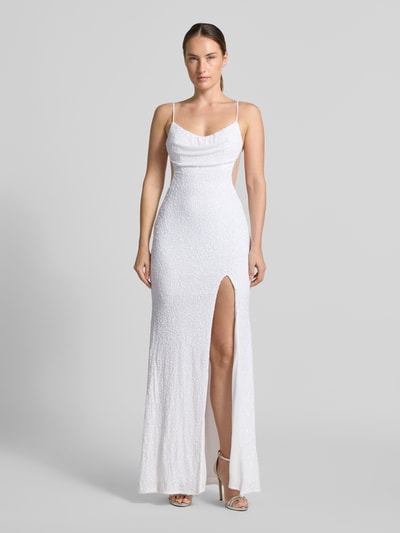 Hey Kyla Abendkleid aus Pailletten Offwhite 4