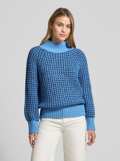s.Oliver RED LABEL Regular Fit Strickpullover mit Baumwoll-Anteil Blau 4