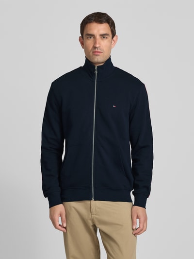 Tommy Hilfiger Regular Fit Sweatjacke aus reiner Baumwolle Marine 4