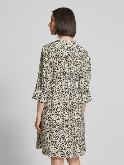 MSCH Copenhagen Knielanges Kleid mit V-Ausschnitt Modell 'Jusia' Offwhite 5