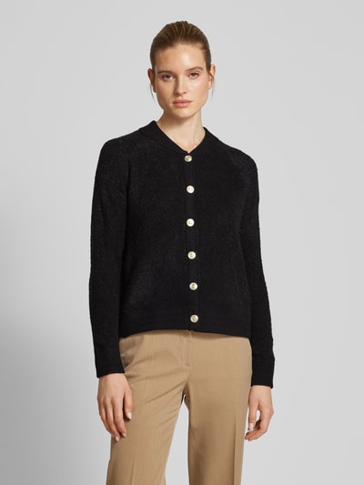 Christian Berg Woman Cardigan mit Knopfleiste Black 4