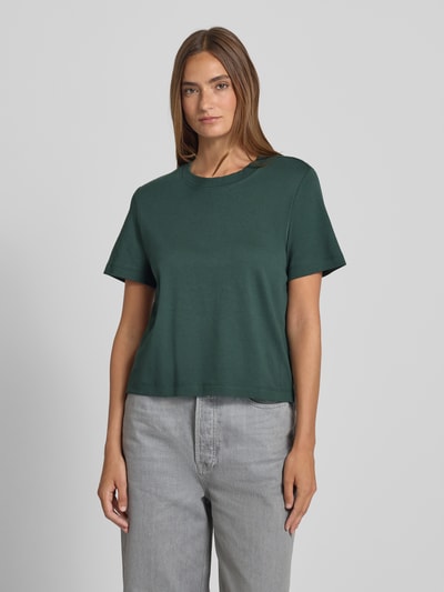 s.Oliver RED LABEL Regular fit T-shirt van puur katoen Donkergroen - 4