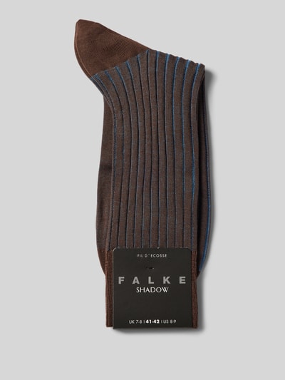 Falke Socken in Two-Tone-Machart Modell 'SHADOW' Dunkelbraun 3