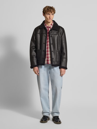 Jack & Jones Kurtka z listwą guzikową model ‘CAMBRIDGE’ Czarny 1