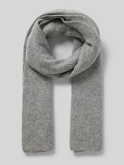 Pieces Szal z domieszką kaszmiru model ‘MOELLA’ Jasnoszary 1