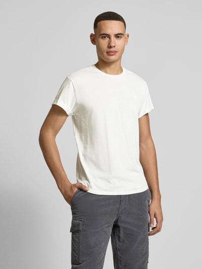 Replay T-Shirt mit Label-Stitching Offwhite 4