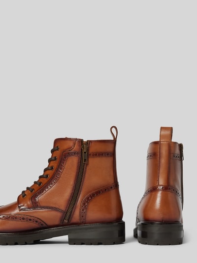 DIGEL Veterboots van echt leer, model 'Spencer' Cognac - 2