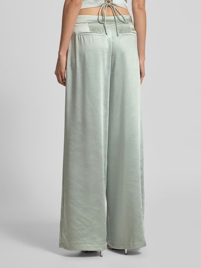 Jake*s Cocktail Cocktailhose aus Satin mit weitem Bein Lind Melange 5
