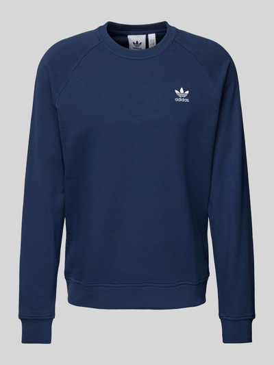 adidas Originals Sweatshirt met labelstitching Marineblauw - 1