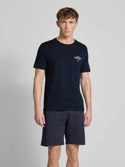 Tommy Hilfiger T-Shirt aus reiner Baumwolle Modell 'ALL AMERICAN' Marine 4