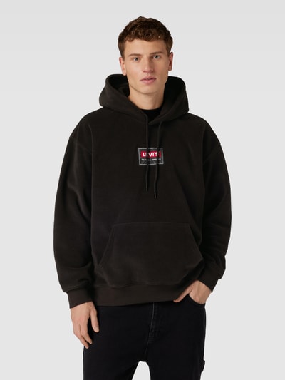 Levi's® Hoodie met kangoeroezak, model 'BABY TAB' Zwart - 4