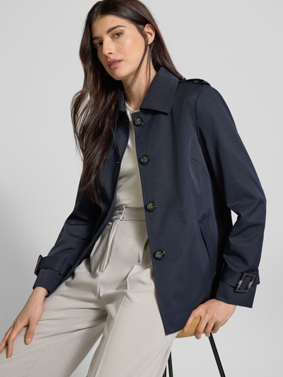 Christian Berg Woman Selection Trenchcoat mit Ärmelriegeln und Eingrifftaschen Dunkelblau 3