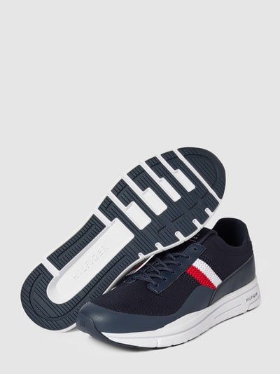 Tommy Hilfiger Sneakersy z detalami z logo Granatowy 5