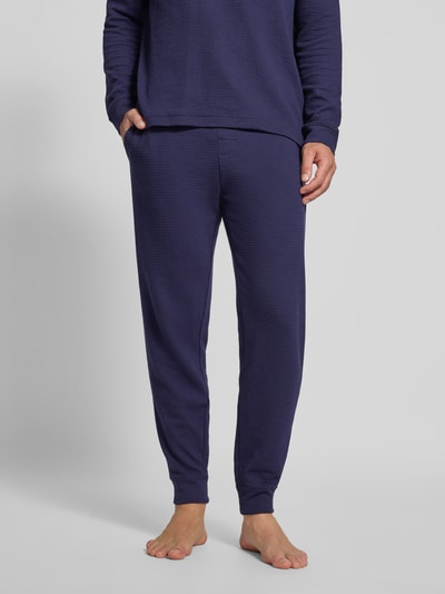 HUGO Regular Fit Sweatpants aus Baumwoll-Mix Modell 'AUSTIN PANTS' Marine 4