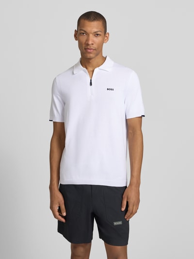 BOSS Green Koszulka polo o kroju regular fit z czystej bawełny model 'KN_EVER-X' Biały 4