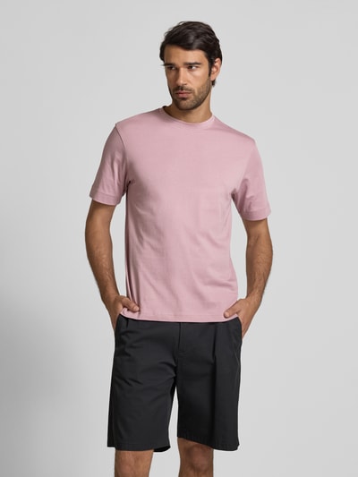 Drykorn T-shirt met ronde hals, model 'RAPHAEL 10' Rosé - 4