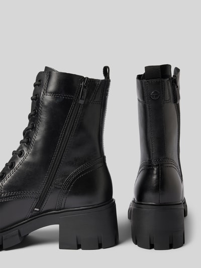 Tamaris Schnürstiefel aus Rindsleder-Mix Black 2