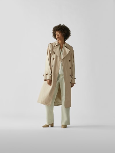 Alexandre Vauthier Trenchcoat mit Eingrifftaschen Sand 1