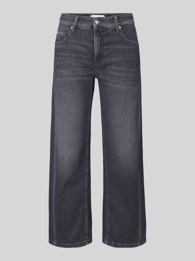 Produktfoto, Barrel Jeans aus reiner Baumwolle Modell 'ORLA' von CAMBIO, dunkelblaue Denimfarbe, gerade, weite Passform, Damen Barrel Jeans von CAMBIO