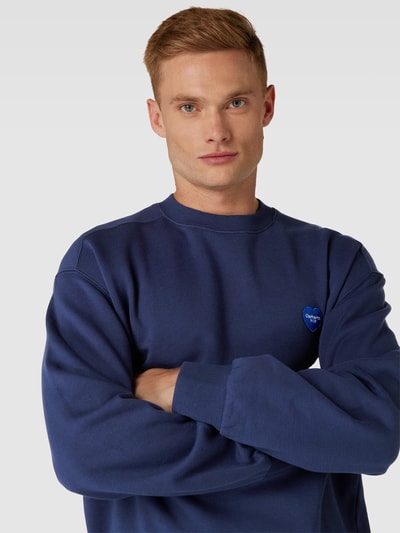 Carhartt WIP Sweatshirt in melierter Optik Blau 3