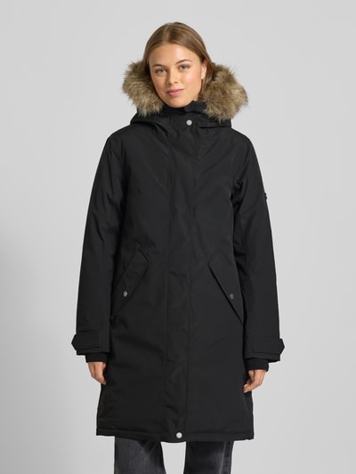 Didriksons Parka met klepzakken, model 'ERNA' Zwart - 4