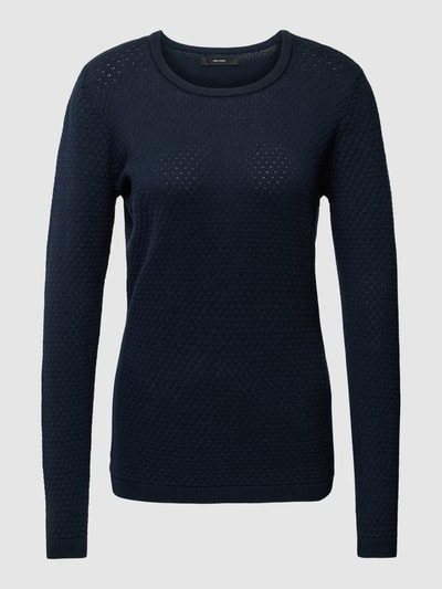 VERO MODA Strickpullover mit Strukturmuster Marine 2