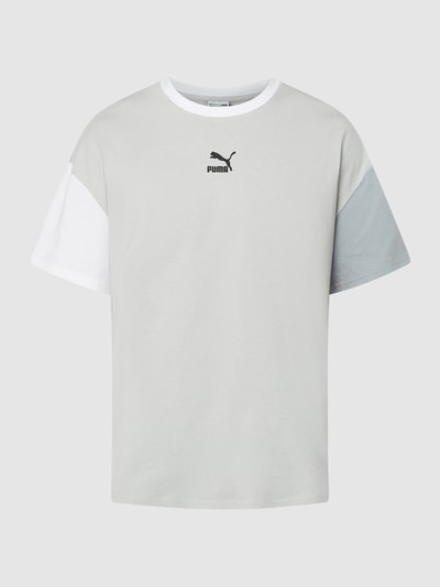 PUMA PERFORMANCE T-Shirt aus Baumwolle Modell 'Classics Boxy Tee' Hellgrau 2