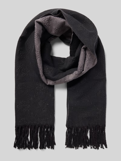 Guess Sjaal met viscose en koordjes Zwart - 1