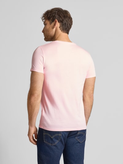 Lacoste Regular fit T-shirt van puur katoen, model 'SUPIMA' Roze - 5