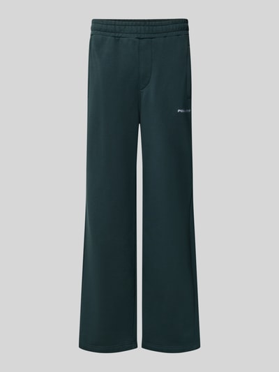 PEGADOR Loose Fit Sweatpants aus Baumwoll-Mix mit Label-Detail Dunkelgruen 1