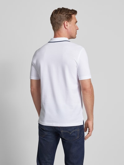 Christian Berg Men Regular Fit Poloshirt mit Logo-Stitching und Polokragen Weiss 5