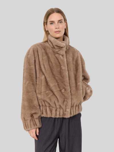 Soyaconcept Webpelzjacke mit Stehkragen SC-HAYE 2 Camel 3