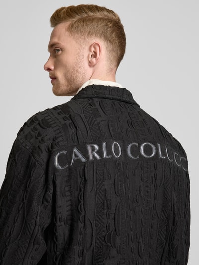 CARLO COLUCCI Regular Fit Blouson mit Label-Patch Black 3