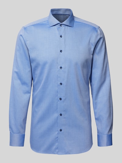 Eterna Slim Fit Business-Hemd mit Haifischkragen Bleu 2