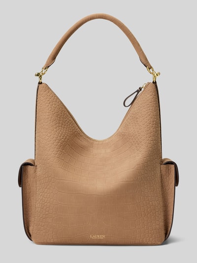 Lauren Ralph Lauren Henkeltasche aus echtem Leder Camel 4