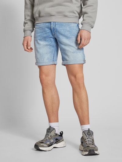 Blend Regular Fit Jeansshorts im 5-Pocket-Design Hellblau 4