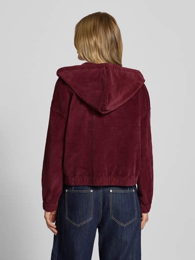 Only Bomberka o luźnym kroju z mieszanki bawełny model ‘KENZIE’ Ciemnoczerwony 5