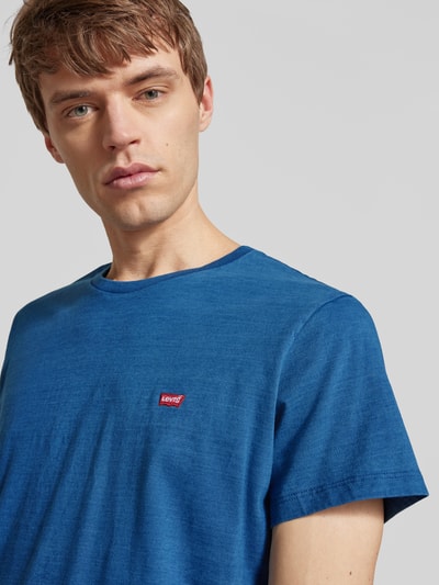 Levi's® T-Shirt mit Label-Patch Jeansblau 3