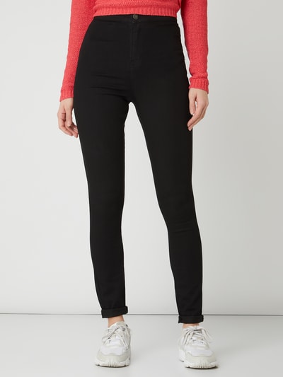 Noisy May Skinny Fit Jeans aus Coloured Denim Black 4