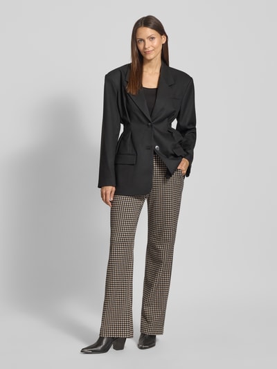 TONI Flared Stoffhose mit elastischem Bund Modell 'JENNY' Black 1