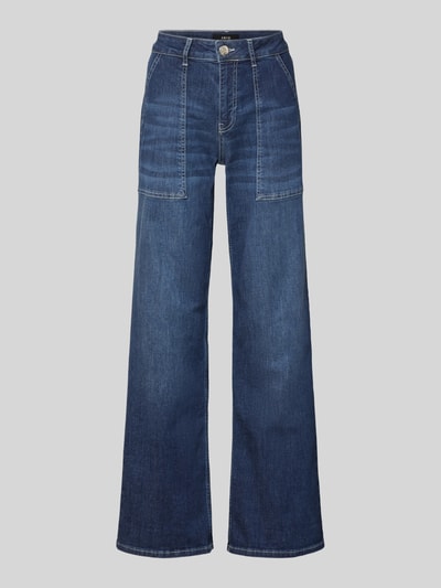 Zero Relaxed Fit Jeans mit verdecktem Zip-Fly Dunkelblau 2